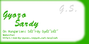 gyozo sardy business card